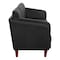 Office Star Products Lounge Seating Sofa, Black Faux Leather SL59403-U65 - alternate 9