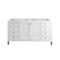 James Martin Vanities Vanity, without top, Glossy White, 59.88 in W x 23.25 in D,  503-V60D-M-GW - alternate 8