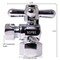 Westbrass Toilet Kit W/ 1/4-Turn 1/2 in IPS Stop and Wax Ring, Cross Handle in Satin Nickel D1615TBX-05 - alternate 9