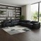 Homeroots Black Italian Leather Power Reclining U Shaped Eight Piece Corner Sectional With Console 476597 - alternate 7