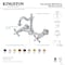 Kingston Brass Two-Handle Wall Mount Bridge Kitchen Faucet, Antique Copper KS126AXAC - alternate 6
