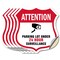 Signmission Video Surveillance Shield Sign Attention, 4 inch X 4 inch, Vinyl Decal, 5PK SHI-D-5PACK-4-469 - alternate 1