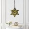 Jonathan Y Stella 12" Moravian Star Metal/Clear Glass LED Pendant, Oil Rubbed Bronze/Yellow Mercury Glass JYL9072D - alternate 9