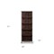 Homeroots 71" Brown Wood Four Tier Etagere Bookcase 568309 - alternate 8