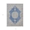 Homeroots 8' X 10' Navy Blue And Ivory Oriental Washable Indoor Outdoor Area Rug 597743 - alternate 9