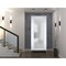 Vdomdoors Front Exterior Prehung FiberGlass Door Frosted Glass / Manux 8102 White Silk / Office Commercial an MANUX8102EXD-WS-W36 x H80-LH - alternate 4