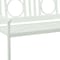 Homeroots 45" White Metal Garden Patio Bench 611610 - alternate 7
