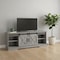 Homeroots 59in Gray Cabinet Enclosed Storage TV Stand 490376 - alternate 5
