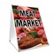 Signmission Meat Market, 36 Inch x 24 Inch A-frame Yard Sign, Plastic Sign SBC-2436-Meat Market - alternate 1
