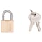 Prosource Padlock, Standard Shackle, 1/8 in Dia Shackle, 3/4 in H Shackle, Steel Shackle, Brass Body HD10020-3L - alternate 1
