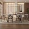 Leisuremod Modern Wooden Dining Chair, Washed Walnut Frame in Light Grey, Klyne Collection KCWW-22LGR - alternate 9
