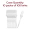 Smarty Had A Party Clear Plastic Disposable Forks (1000 Forks), 1000PK 420F-CL-CASE - alternate 11