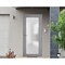 Vdomdoors Front Exterior Prehung FiberGlass Door Frosted Glass / Manux 8102 Grey Ash / Office Commercial and MANUX8102EXD-SS-W36 x H80-RH - alternate 4