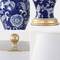 Jonathan Y Grace 24" French Country Cottage Ceramic/Iron Floral Urn LED Table Lamp, Navy/White JYL3009E - alternate 6