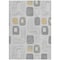 Homeroots 8' X 10' Gray Silver And Gold Geometric Washable Indoor Outdoor Area Rug 616811 - alternate 9