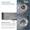 Wrightmaster 27 in. Drop-In Single Bowl 20 Gauge Black Stainless Steel Kitchen Sink with Drain and Hook ZOR-BL02D-271908 - alternate 9