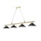 Z-Lite Cordon Heritage Brass 4 Light Billiard 2306-4HBR-MBRZ - alternate 7