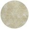 Homeroots 8' Beige Tan And Ivory Round Geometric Washable Indoor Outdoor Area Rug 588288 - alternate 9