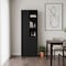 Homeroots 67in Black Wood Two Door Pantry Or Storage Closet 552290 - alternate 5