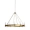 Homeroots Gold And White Candle Style Twelve Light Glass Dimmable Chandelier 611351 - alternate 4