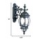 Homeroots Matte Black Hanging Glass Globe Wall Light 398580 - alternate 5