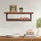 Homeroots 36" Set Of Two Black And Brown Wood And Metal Two Level Accent Shelf 634519 - alternate 5