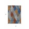 Homeroots 5' X 8' Gray Gold And Blue Argyle Washable Indoor Outdoor Area Rug 613694 - alternate 9