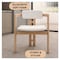 Leisuremod Velo Series Modern Dining Chair in Natrual Wood with White Seat VCNW-51W - alternate 10
