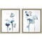 Homeroots Set Of Two Midnight Blossom II Silver Framed Wall Art, 2PK 649166 - alternate 4
