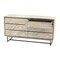 Homeroots 61" Natural Solid Wood Six Drawer Double Dresser 518619 - alternate 8