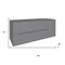 Homeroots 48" Gray Wood Floating Bathroom Vanity With White Sink And Two Drawers 624128 - alternate 5