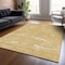 Homeroots 9' X 12' Gold Charcoal And Ivory Abstract Washable Indoor Outdoor Area Rug 601060 - alternate 9