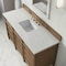 James Martin Vanities Brittany 60" Single Vanity, Pecan w/ 3 CM Eternal Jasmine Pearl Silestone Top 655-V60S-PCN-3EJP - alternate 10