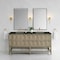 James Martin Vanities Emmeline 72" Double Vanity, Pebble Oak, w/ 3 CM Phantome Eclos Top D100-V72-PBO-3PHT - alternate 6