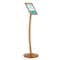 M&T Displays Pedestal Sign Holder Restaurant Menu Board Floor Standing 8.5 x 11 Copper UCUMB10581X2000 - alternate 1