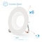 Infibrite 6 In. Retrofit 6000K Clear White LED Recessed Light 12W 1100LM, Dimmable, Wet Rated, 6PK IB-006-6-12W-WH-6PK - alternate 1
