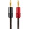 Monoprice BRAIDED SPEAKER WIRE W/BANANA PLUG_ 3FT 15519 - alternate 1