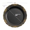 Smarty Had A Party Black w/Gold Vintage Rim Round Plastic Dinnerware Set (120 Dinner Plates + 120 Salad Plates), 240PK 860BGVP-CASE - alternate 11