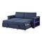 Global Furniture Usa Contemporary U0211 Navy Pull Out Sofa Bed With Led Acrylic Shelves And Speakers U0211-NAVY-PO SB - alternate 6