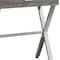 Homeroots 22" Silver And Deep Taupe Wood And Metal End Table With Drawer 333131 - alternate 5