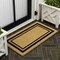 Jonathan Y Peater Classic Casual Commercial Natural Coir Natural/Black Border 17 in. x 30 in. Mat NRF107A-1730 - alternate 1