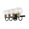 Jonathan Y Marais 29.75" 4-Light Iron/Glass Rustic Vintage LED Vanity Light, Black/Brass Gold JYL3529A - alternate 18