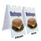 Signmission Hamburger, A-Frame & 2 Decals Installed, Heavy-Duty Plastic Frame SBHD-D-2436-Hamburger - alternate 5