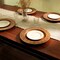 Homeroots 13" Brown Solid Wood Laurel Handmade Round Charger Plate 633185 - alternate 9