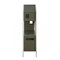 Homeroots 50" Gray Solid and Manufactured Wood and Solid Wood Three Tier Double Bookcase 347522 - alternate 5