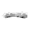 Homeroots White Italian Leather Power Reclining U Shaped Eight Piece Corner Sectional With Console 366364 - alternate 5