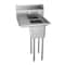 Koolmore Compartment Stainless Steel NSF Commercial Kitchen Prep & Utility Sink with Drainboard SA101410-10L3 - alternate 9