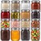 Nutrichef 16-Pack 16 oz Mason Jars with Lids, 16PK NCMSJ16 - alternate 1