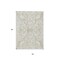 Homeroots 5' X 8' Beige And Ivory Damask Washable Indoor Outdoor Area Rug 614402 - alternate 9