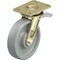 Blickle Swivel Plate Caster, Gray Nylon, 8", Brake, Load Rating: 2200 lb. LS-SPOG 201K-16-ST - alternate 1
